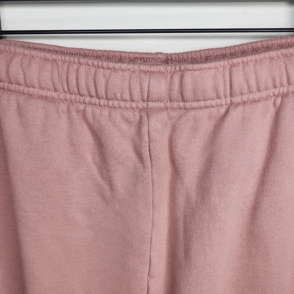 Aritzia TNA Fleece Pink Peach Drawstring Sweats Mega Fit Size Large - Picture 3 of 8